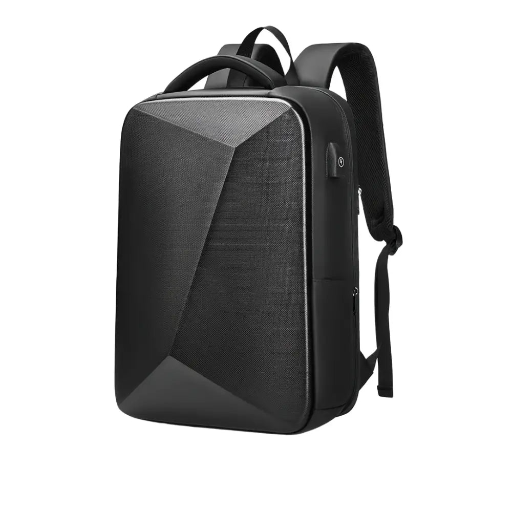 Sac à dos antivol ordinateur 16 pouces TechShield avec design géométrique et port USB