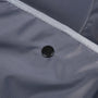 Tissu matelassé gris foncé avec bouton pression noir sur Sac à dos Chat Transparent Chatelair