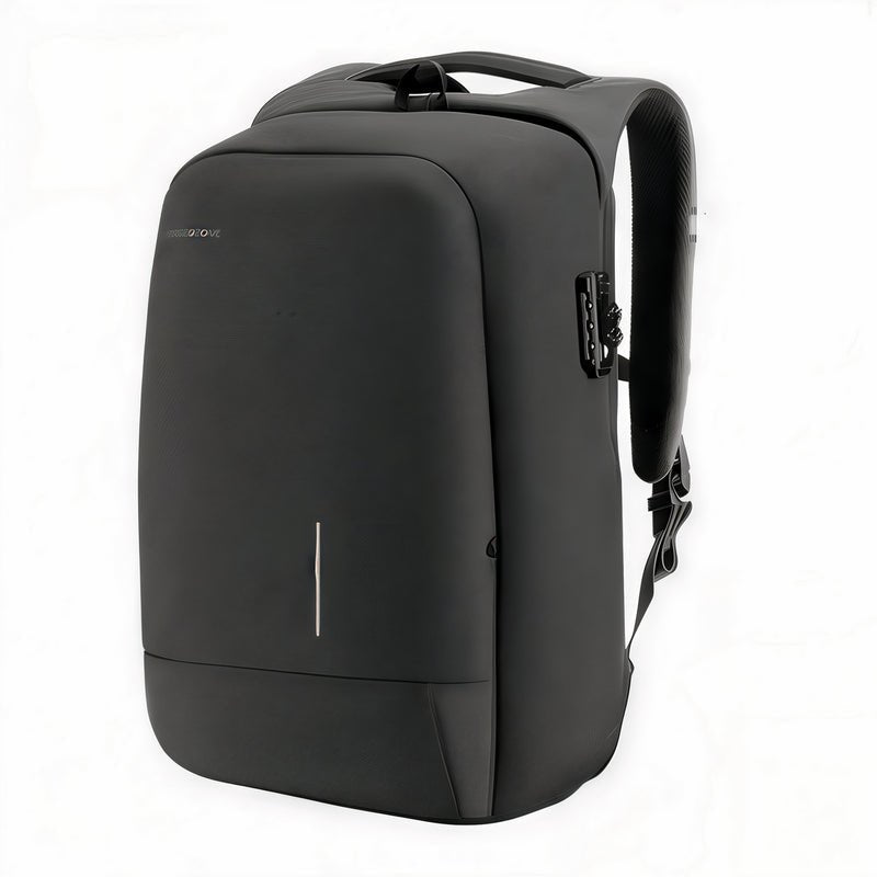 Sac à dos sécurisé LockPack noir élégant avec verrouillage combiné intégré