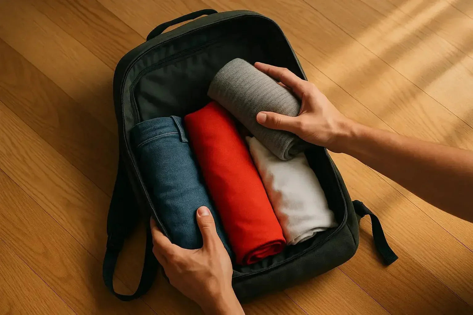 Comment plier ses vêtements dans un sac à dos 
