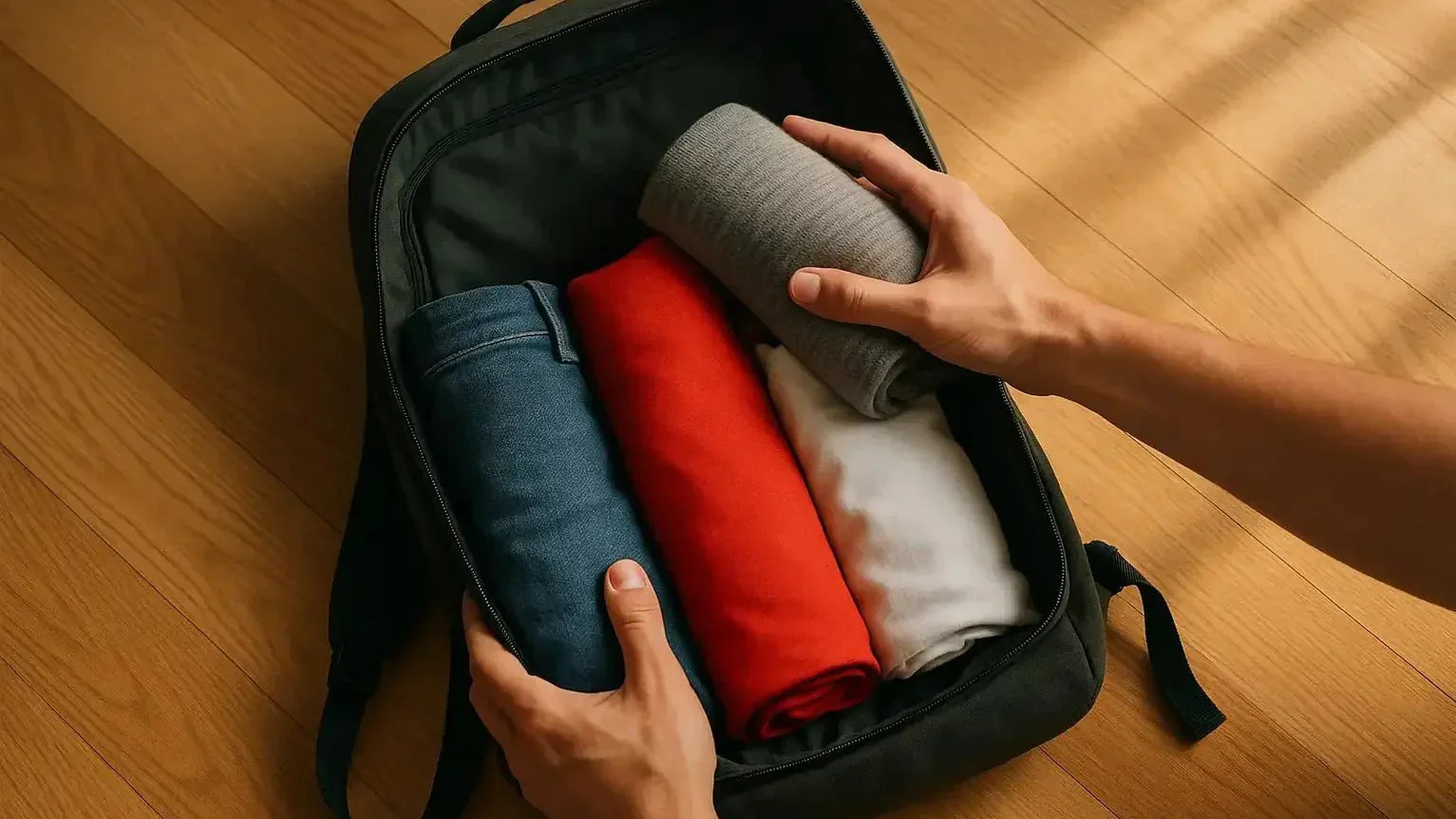Comment plier ses vêtements dans un sac à dos 