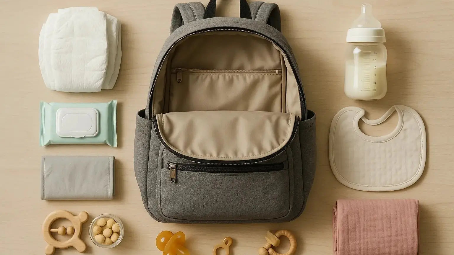 Comment organiser ses indispensable dans un sac à dos à langer