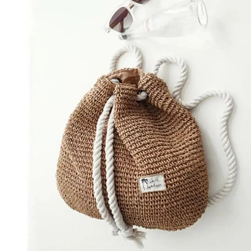 Sac à dos paille