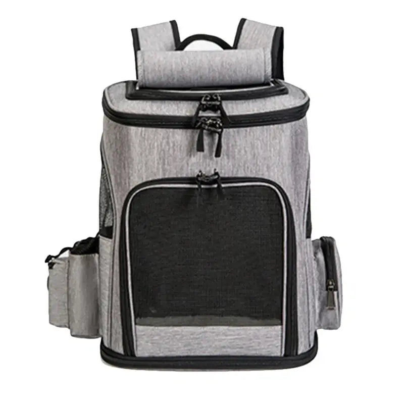 sac chat gris extensible