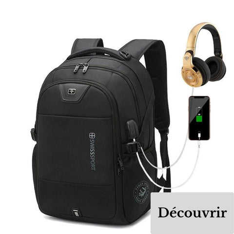 Grand sac à dos ordinateur homme