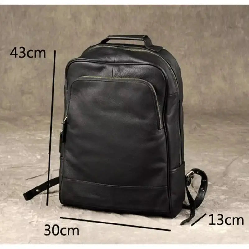 sac à dos cuir véritable dimensions : 43cmx30cmx13cm