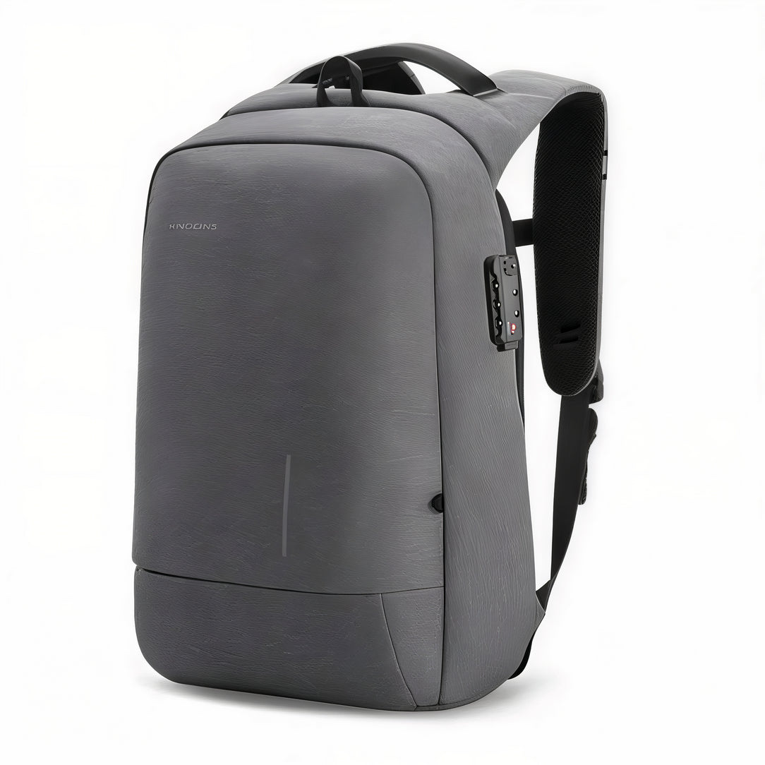 Sac à dos antivol pour ordinateur gris clair