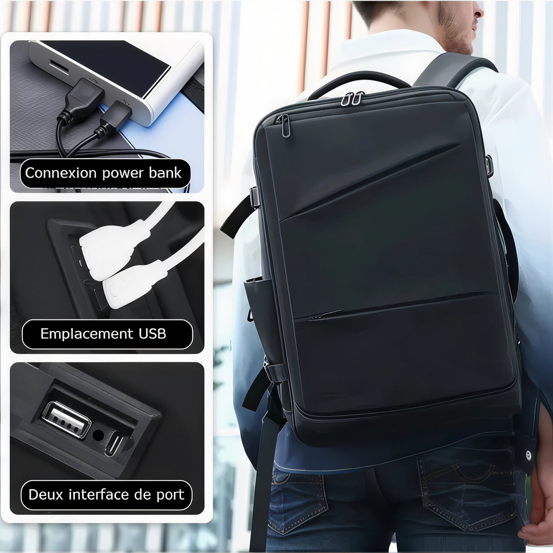Sac à dos de ville pour homme ordinateur 17 pouces