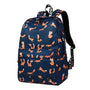 Sac à dos fille bleu foncé avec motif renard orange pour Cartable fille imprimé renard