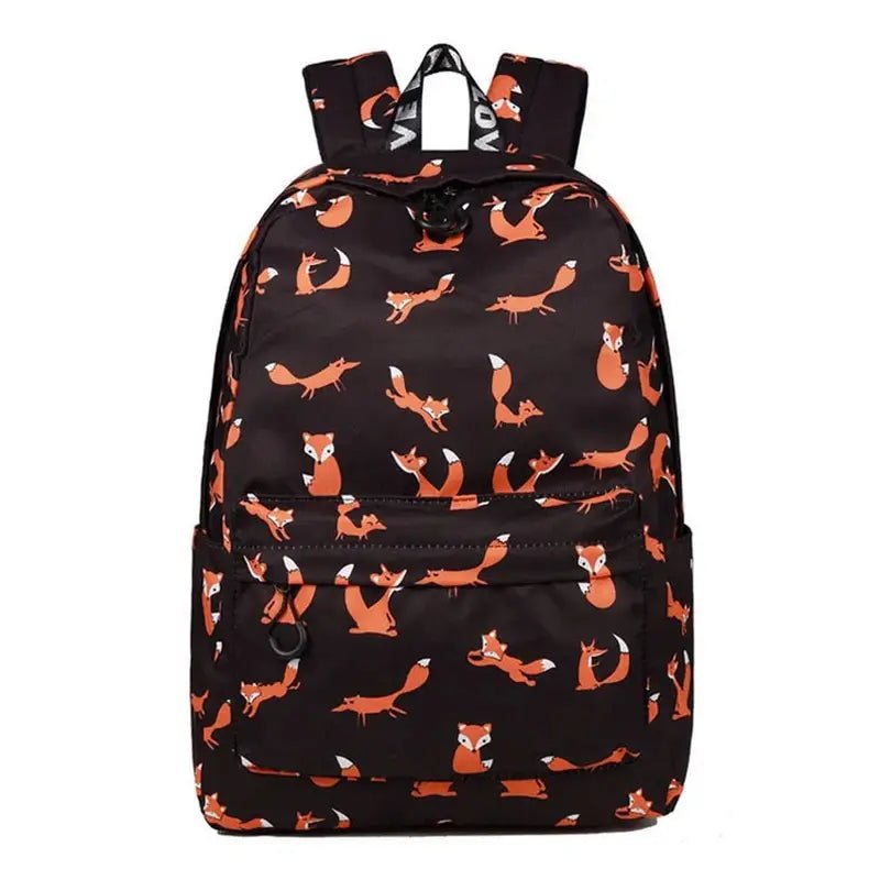 Cartable fille imprimé renard