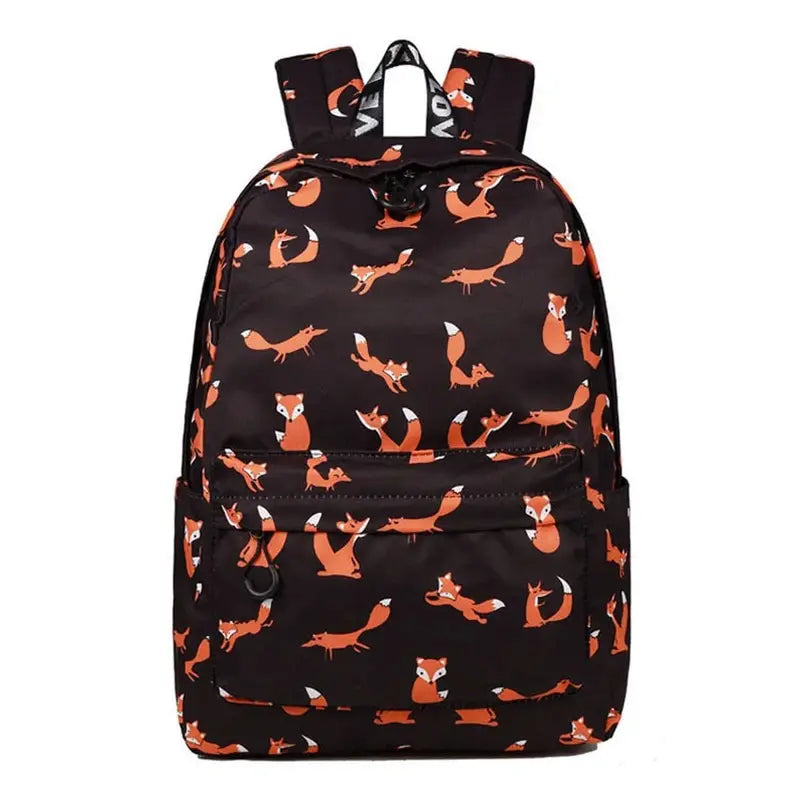Cartable fille imprimé renard