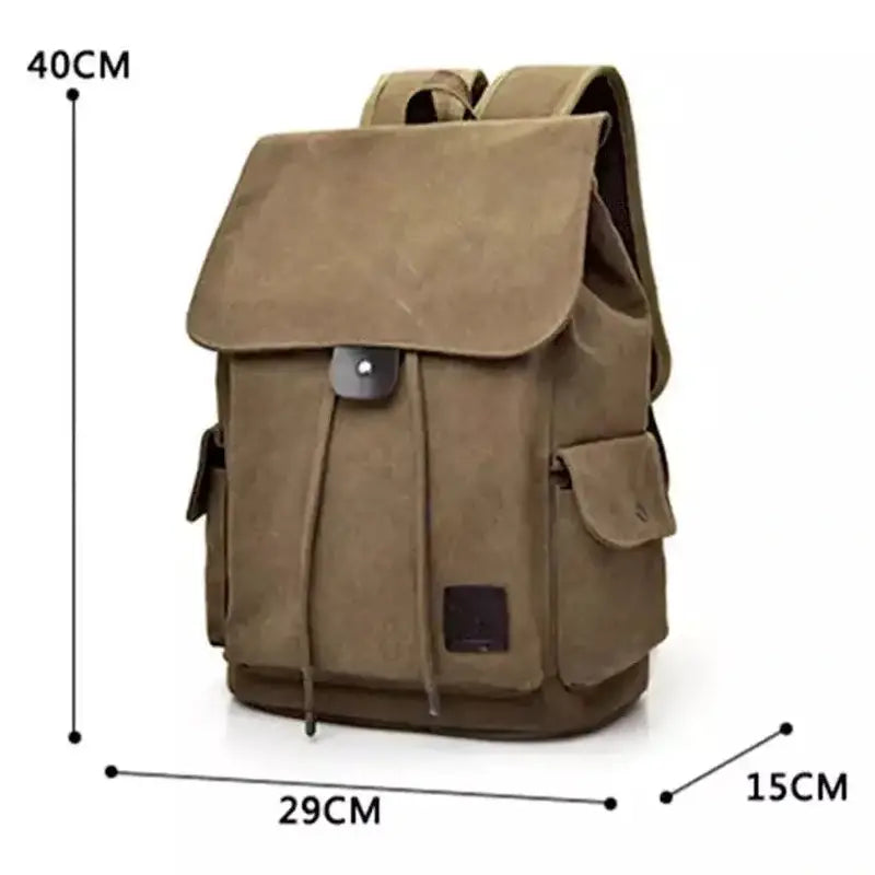 Cartable homme en toile canvas