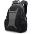 Sac à dos homme multifonction noir et gris avec multiples compartiments et poignée supérieure