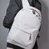 Sac à bandoulière gris clair avec zips rouges et noirs pour Collégien ou Adolescent