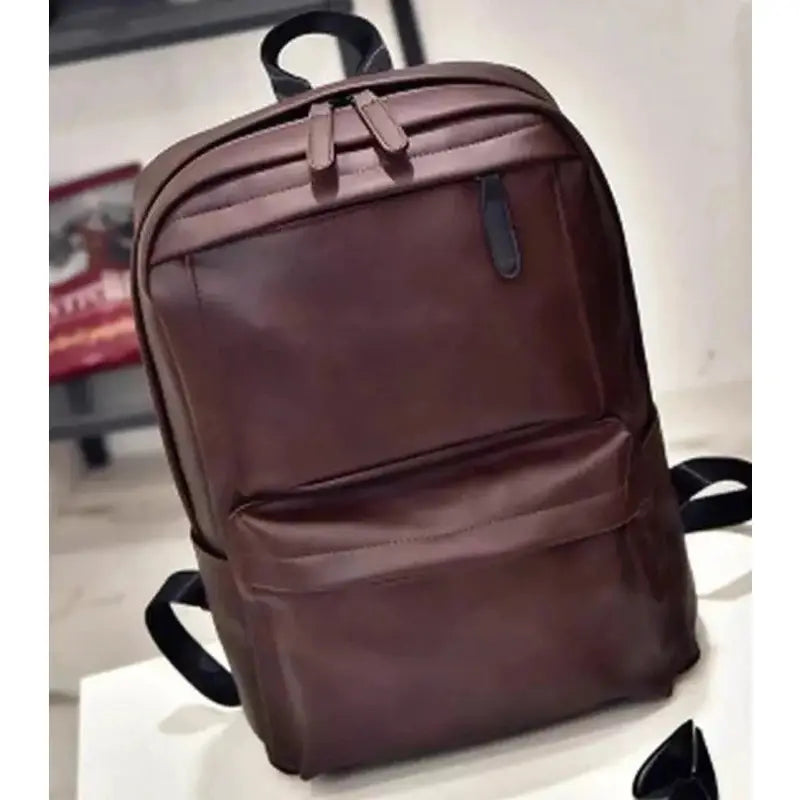 Grand sac à dos en cuir