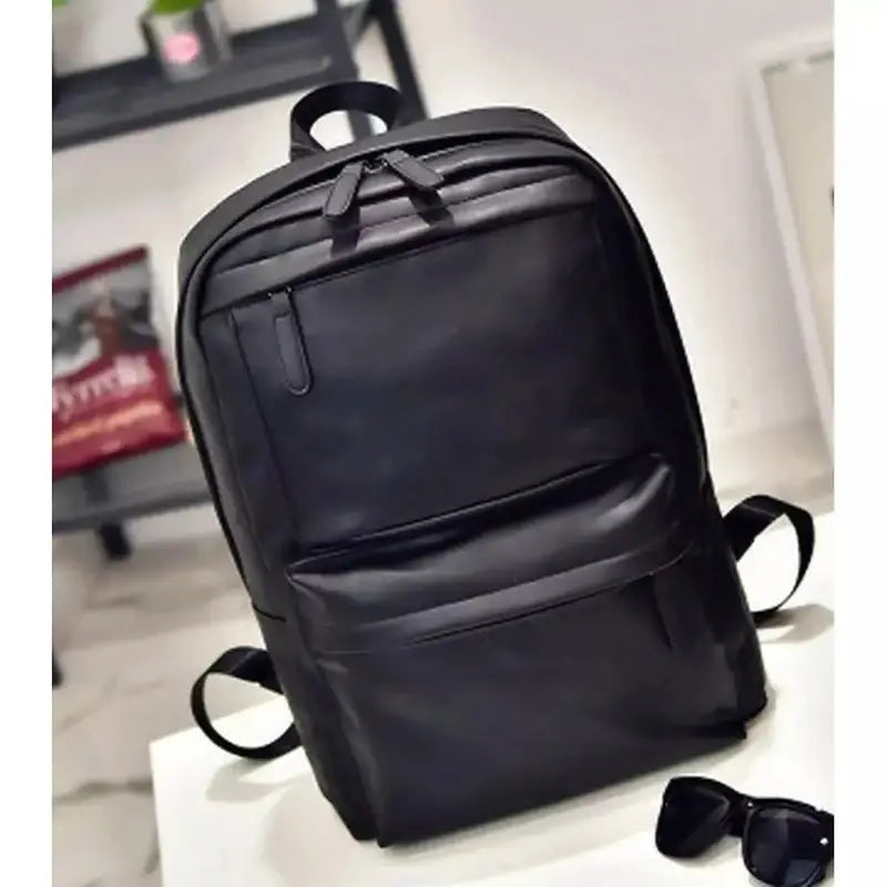 Grand sac à dos en cuir