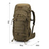 Sac à dos militaire vert olive 50L 600D avec Molle et plusieurs compartiments