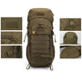 Sac à dos militaire olive drab 50L 600D avec MOLLE et multiples compartiments