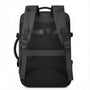 Sac à dos noir pour PC 16 pouces avec bretelles rembourrées et sangle de poitrine