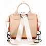 Sac à dos mini Plume Claire beige et orange avec sangles ajustables