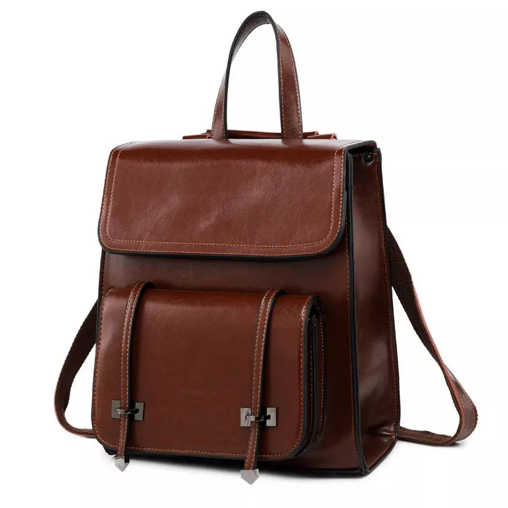 Petit cartable en cuir