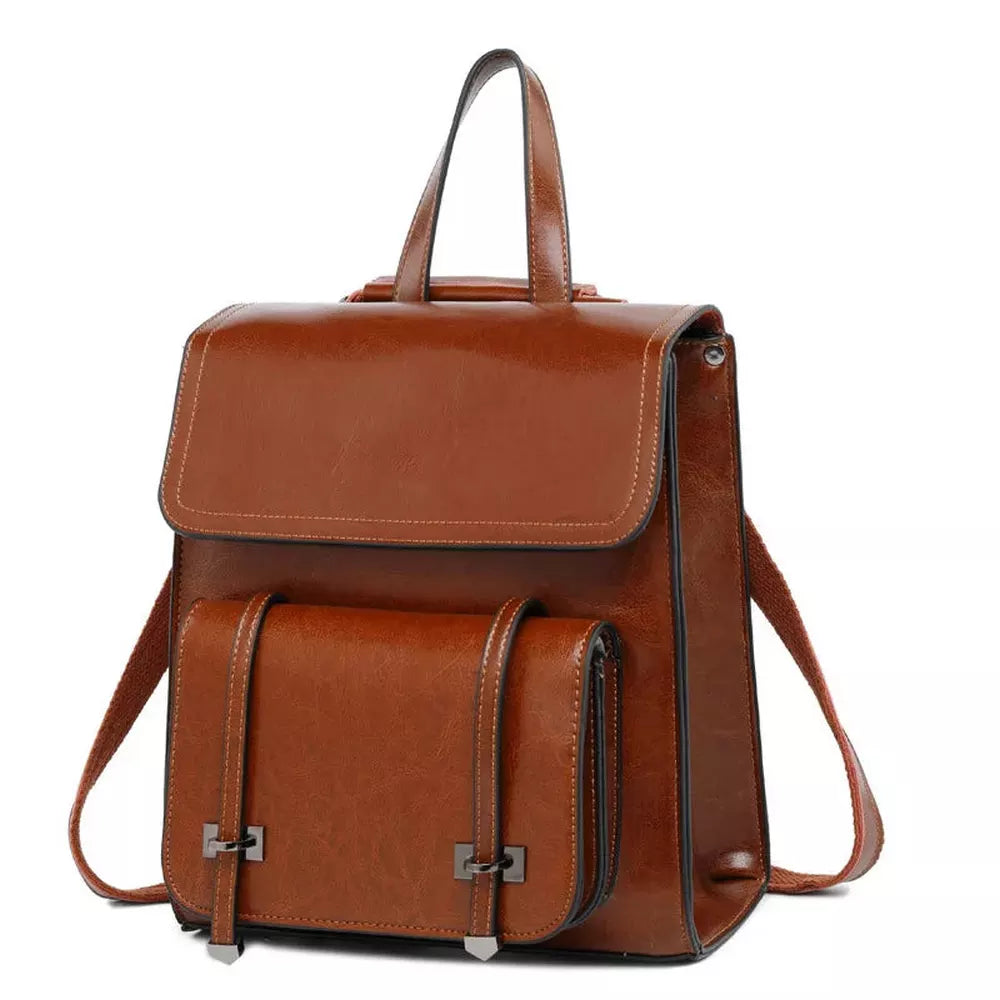 Petit cartable en cuir