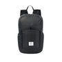 Sac à dos pliable noir imperméable, design minimaliste et élégant