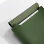 Étui en cuir vert pour PC avec intérieur en tissu texturé, pochette de protection élégante
