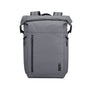 Sac à dos gris à rouleau Nebula XB avec plusieurs poches zippées