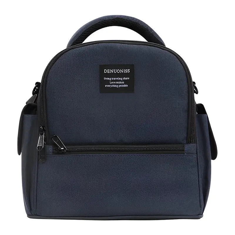 Sac à dos isotherme 10 litres avec sac à lunch isolé bleu foncé, poignée et bandoulière