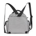 Sac à dos isotherme 10 litres en tissu gris avec bretelles noires ajustables
