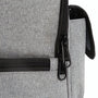 Sac à bandoulière isotherme 5L avec sac textile gris et zippers noirs