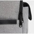 Sac à dos isotherme 10 litres avec fermeture éclair noire et tissu gris