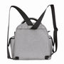 Sac à bandoulière isotherme 5L en tissu gris clair avec bretelles noires