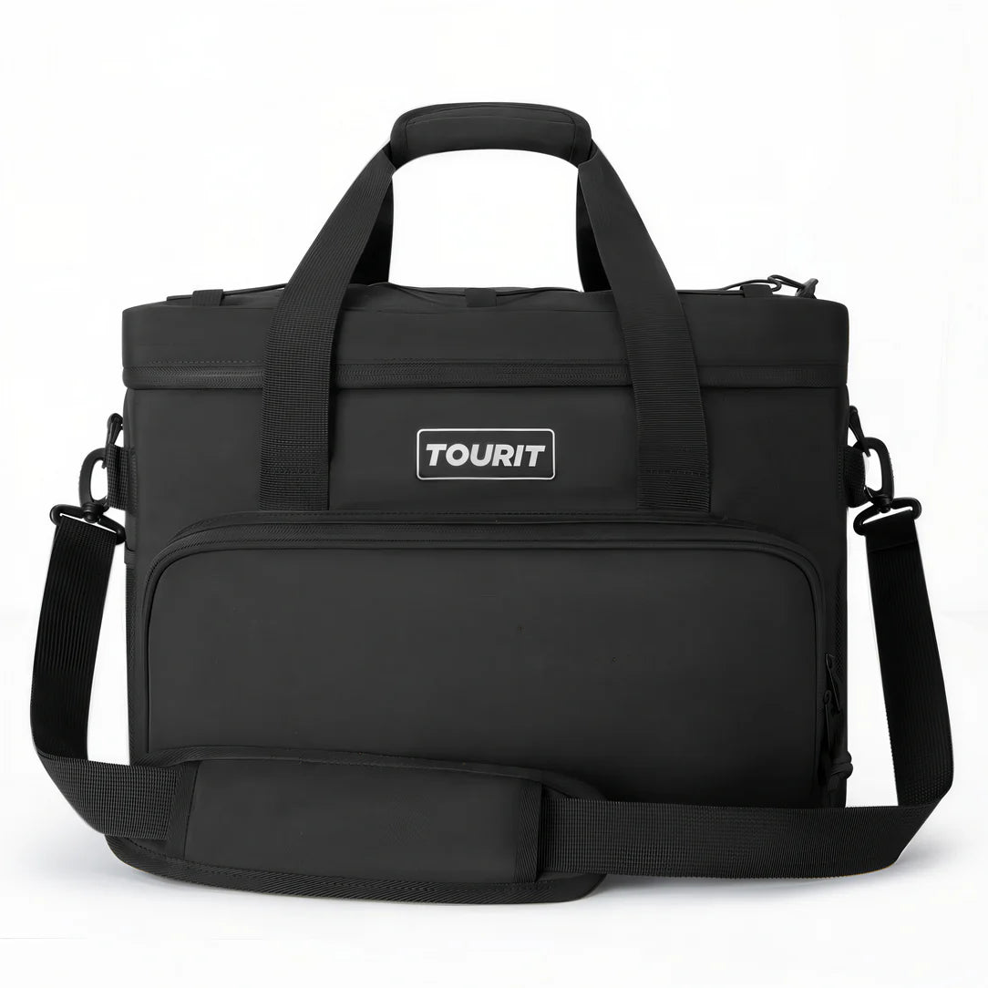 Sac à bandoulière isotherme grand format 32L avec sac isotherme noir et poignées
