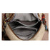 Sac à bandoulière vintage en toile avec plusieurs compartiments et poches zippées