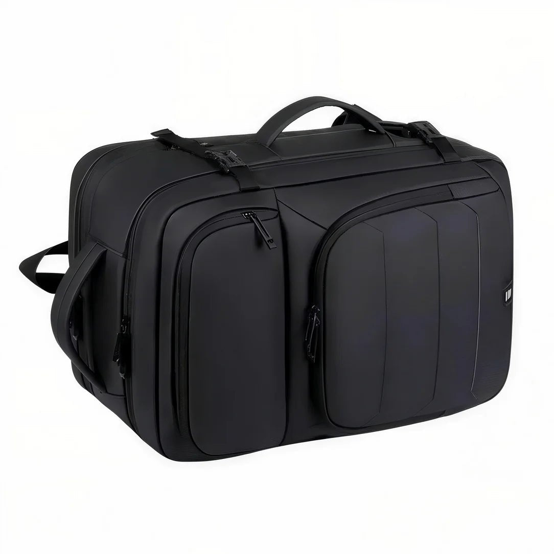 Sac à dos 17 pouces avec compartiment PC, sac de voyage multifonctionnel noir