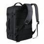 Sac à dos de voyage noir avec bretelles rembourrées et panneau dorsal pour ordinateur portable