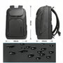 Sac à dos 17 pouces étanche avec plusieurs compartiments pour ordinateur portable