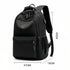 Sac à dos 2 compartiments collège noir avec ports USB et plusieurs poches