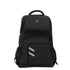 Sac à dos avec compartiment isotherme noir, bandes réfléchissantes et poches latérales en mesh