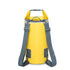Sac à dos imperméable de 20L et 30L en jaune avec bandoulières grises