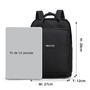 Sac à dos 20l femme noir avec compartiment dédié pour ordinateur portable
