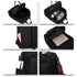 Sac à dos 20l femme noir avec compartiments pour ordinateur, tablette, téléphone, bouteille d’eau et parapluie