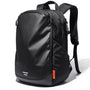 Sac à dos 3 compartiments noir étanche avec poches zippées et bretelles rembourrées
