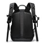 Sac à dos 3 compartiments noir avec panneau dorsal rembourré et bretelles ajustables