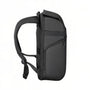 Sac à dos antivol moderne Centaurus noir, design élégant avec poches zippées et bretelles rembourrées