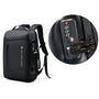 Sac à dos antivol noir avec serrure TSA et port USB externe pour charger appareils
