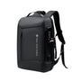 Sac à dos antivol noir avec port de charge USB externe et serrure à combinaison