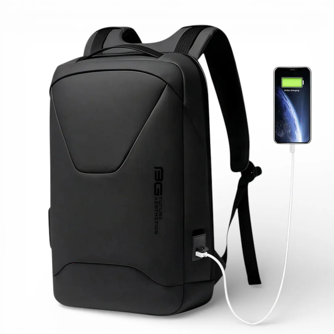Sac à dos antivol Bastion I pour ordinateur noir avec port USB intégré